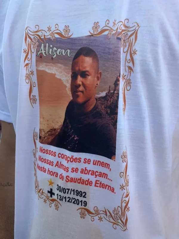 Camisa em homenagem a Alison por Hilza Cordeiro/Arquivo CORRIEO