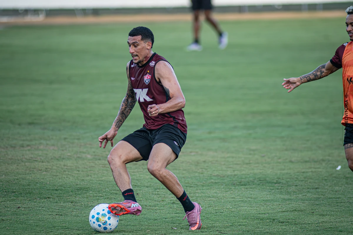 Elenco do Vitória segue fazendo pré-temporada na Toca por Victor Ferreira/EC Vitória