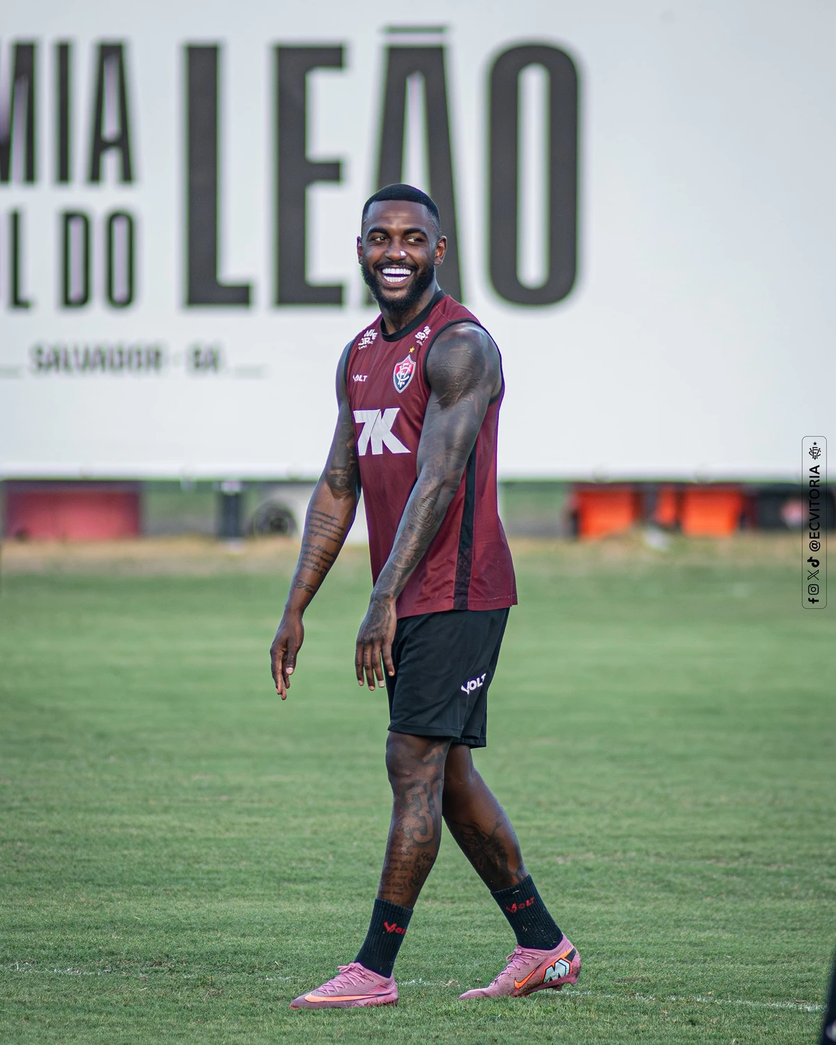 Elenco do Vitória segue fazendo pré-temporada na Toca por Victor Ferreira/EC Vitória