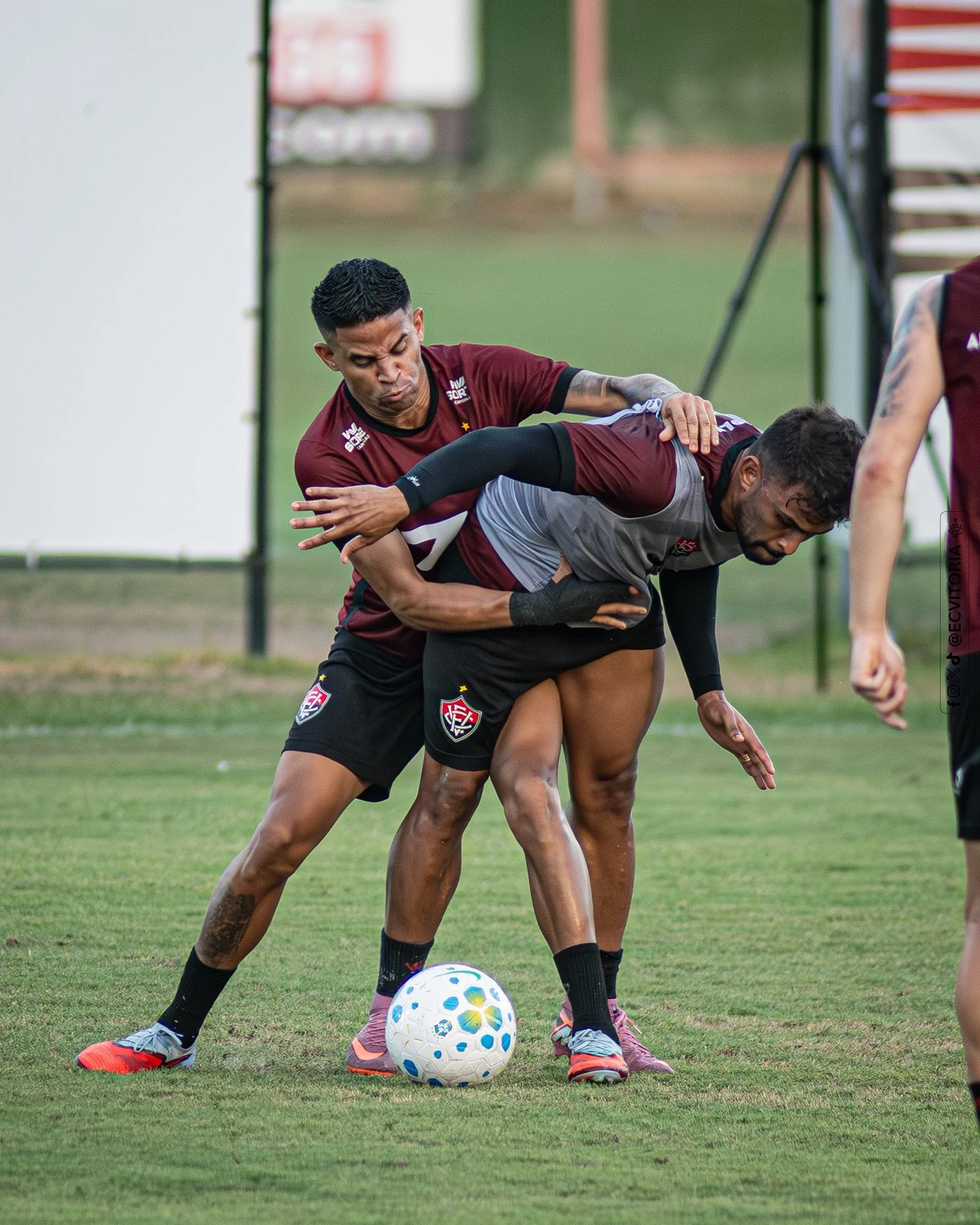 Elenco do Vitória segue fazendo pré-temporada na Toca por Victor Ferreira/EC Vitória