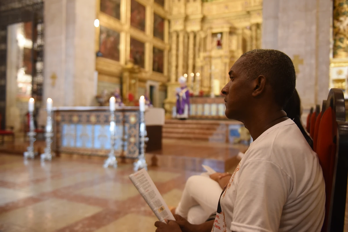 Missa realizada por Dom Murilo Krieger após morte dos quatros motoristas por Betto Jr/Arquivo CORREIO