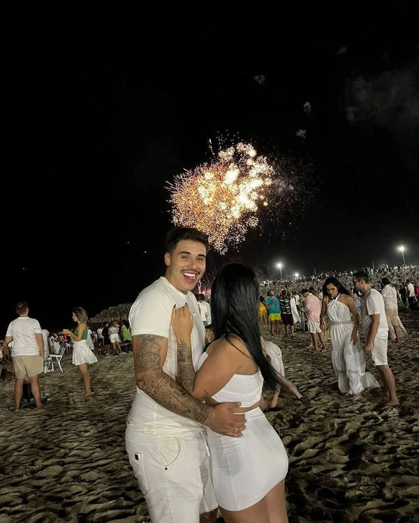 Pedro e sua mulher, Rayna por Reprodução/Instagram