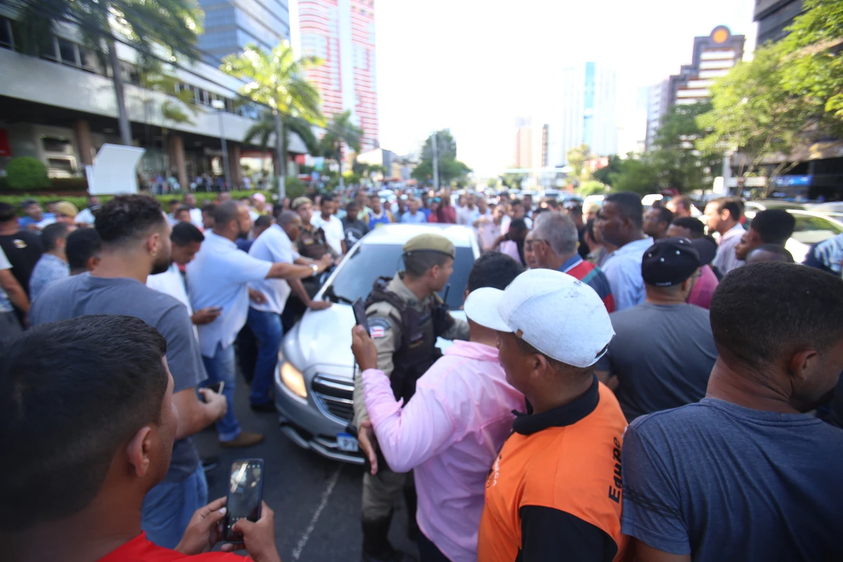 Protesto de motoristas após crime por Tiago Caldas/Arquivo CORREIO