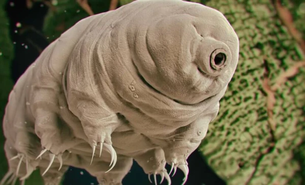 Os tardígrados são seres microscópicos menores do que um grão de sal por Reprodução/YouTube