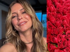Imagem - Paolla Oliveira é surpreendida com caminhão de rosas avaliado em R$ 10 mil; saiba quem enviou