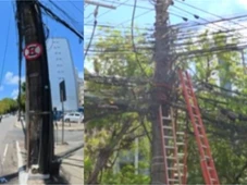 Imagem - Técnico de internet sofre graves queimaduras após receber descarga elétrica em Salvador