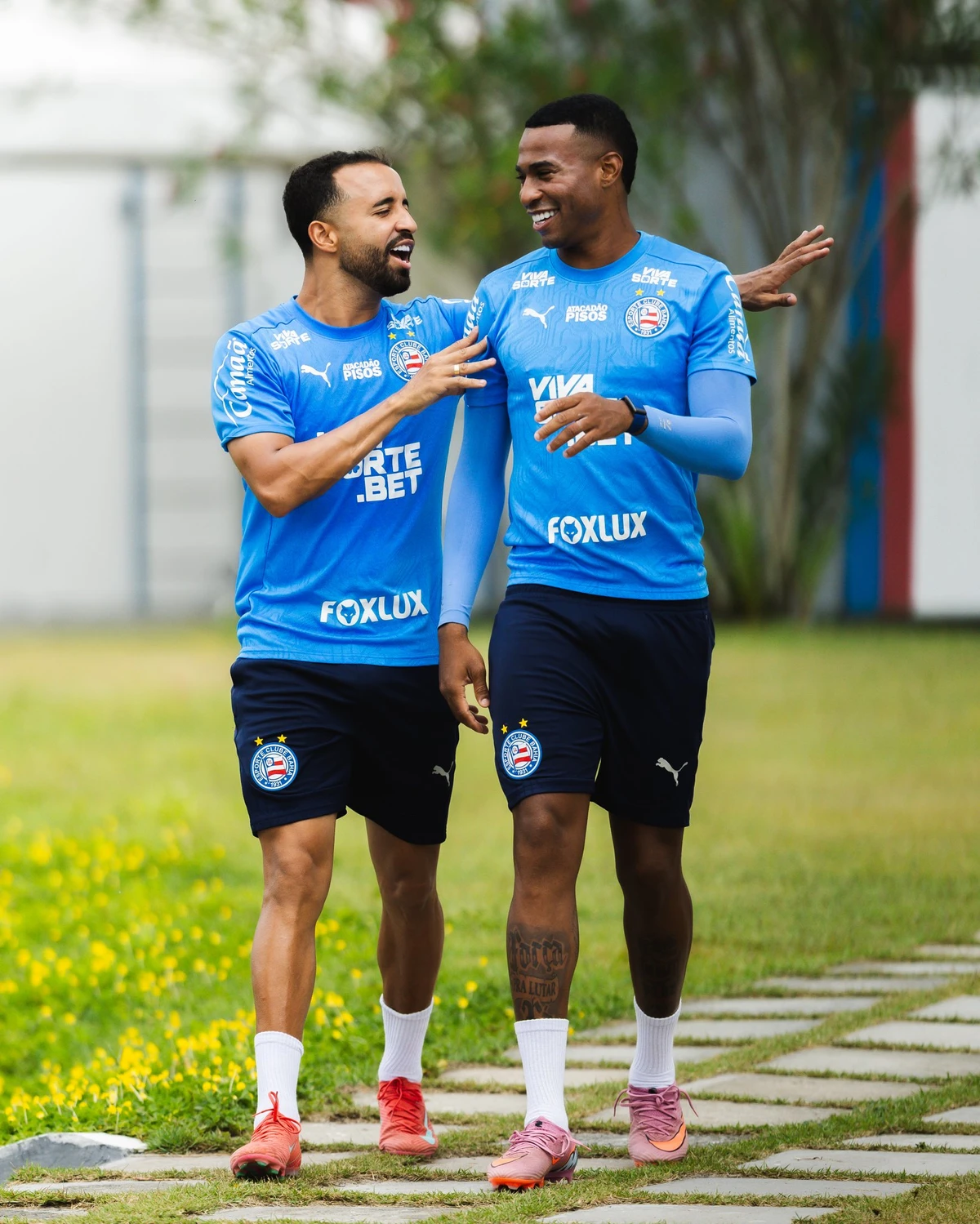 Elenco do Bahia treina no CT Evaristo de Macedo  por Letícia Martins/EC Bahia 