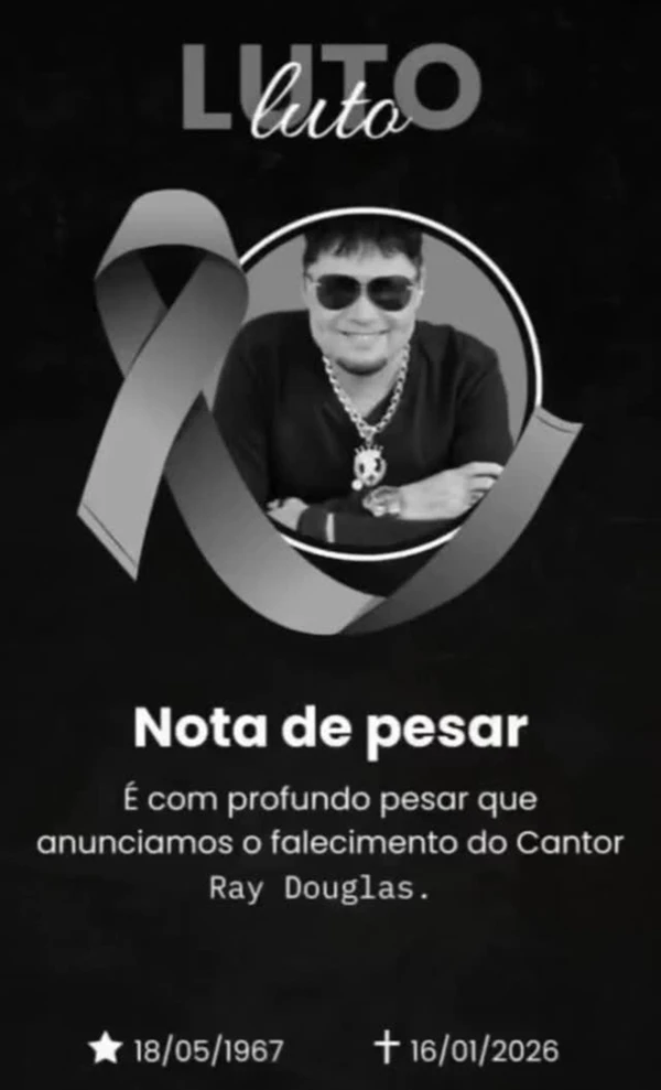 Morre Ray Douglas: cantor de 'L'Amour' e ícone do brega falece aos 68 anos por Reprodução/Redes Sociais 