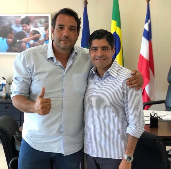 ACM Neto e Alan Sanches por Reprodução/Instagram