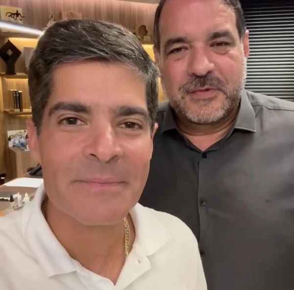 ACM Neto e Alan Sanches por Reprodução/Instagram