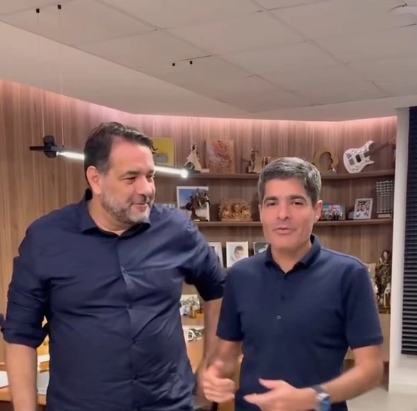 ACM Neto e Alan Sanches por Reprodução/Instagram