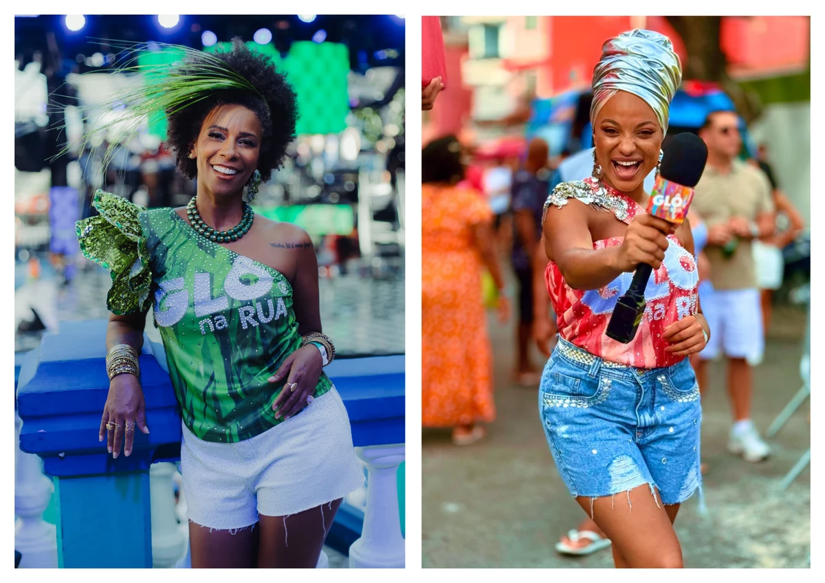 As apresentadoras Rita Batista e Luana Souza