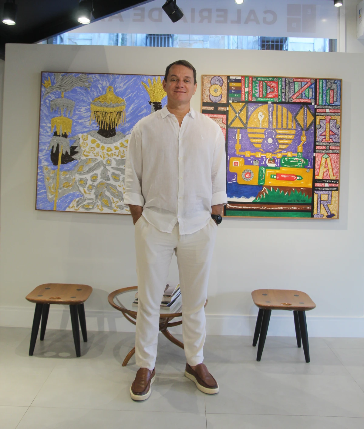 Ernesto Bitencourt em sua galeria por divulgação