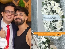 Imagem - Marido de Erlan Bastos se emociona em enterro do jornalista no Piauí: ‘Eterno guerreiro’