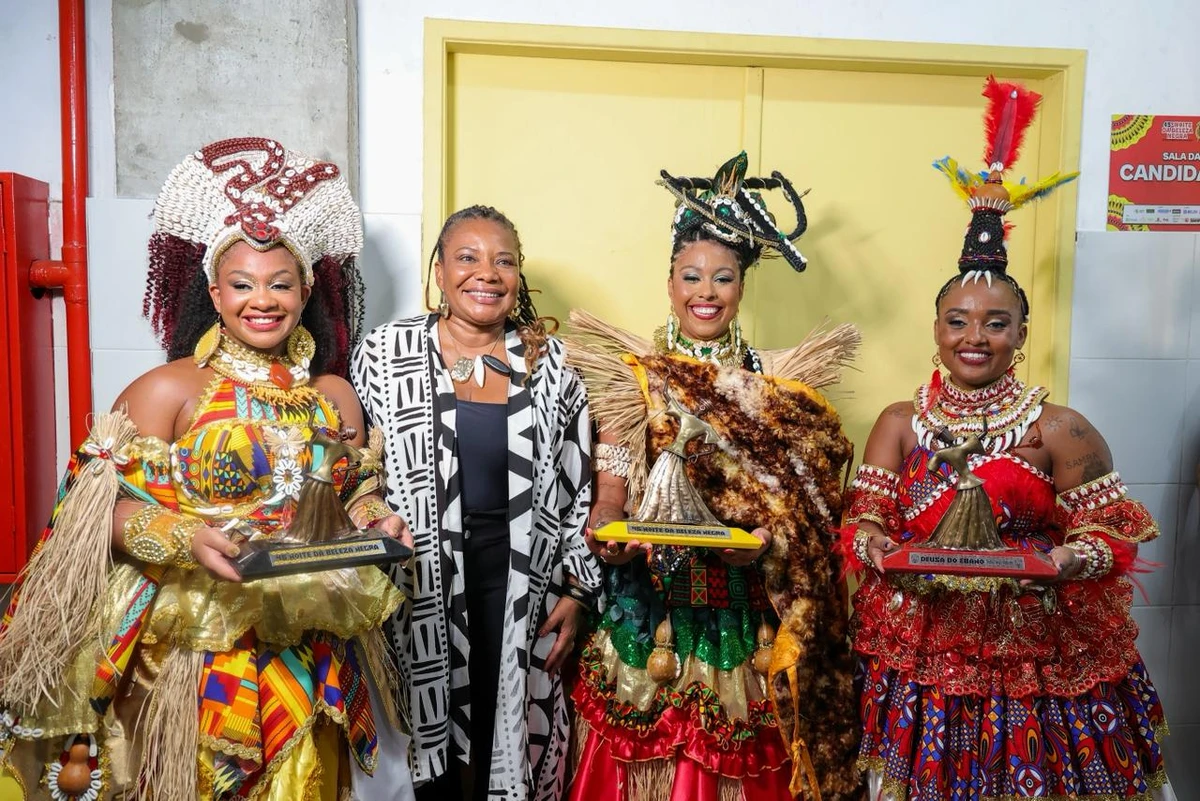 Conheça a nova Deusa do Ébano do Ilê Aiyê em 2026 por Divulgação / Fafá Araújo