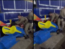 Imagem - PM é flagrado agredindo mulher durante confusão no interior da Bahia