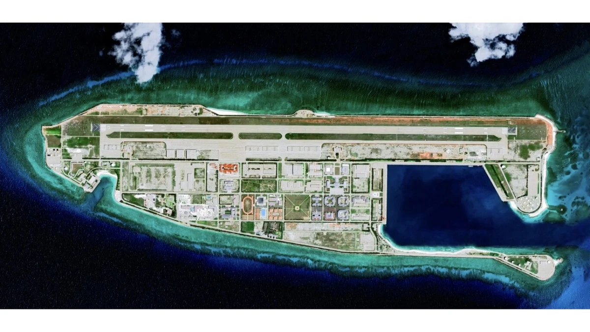 Ao despejar toneladas de areia no oceano por 12 anos, a China conseguiu criar novas ilhas a partir do zero por Reprodução