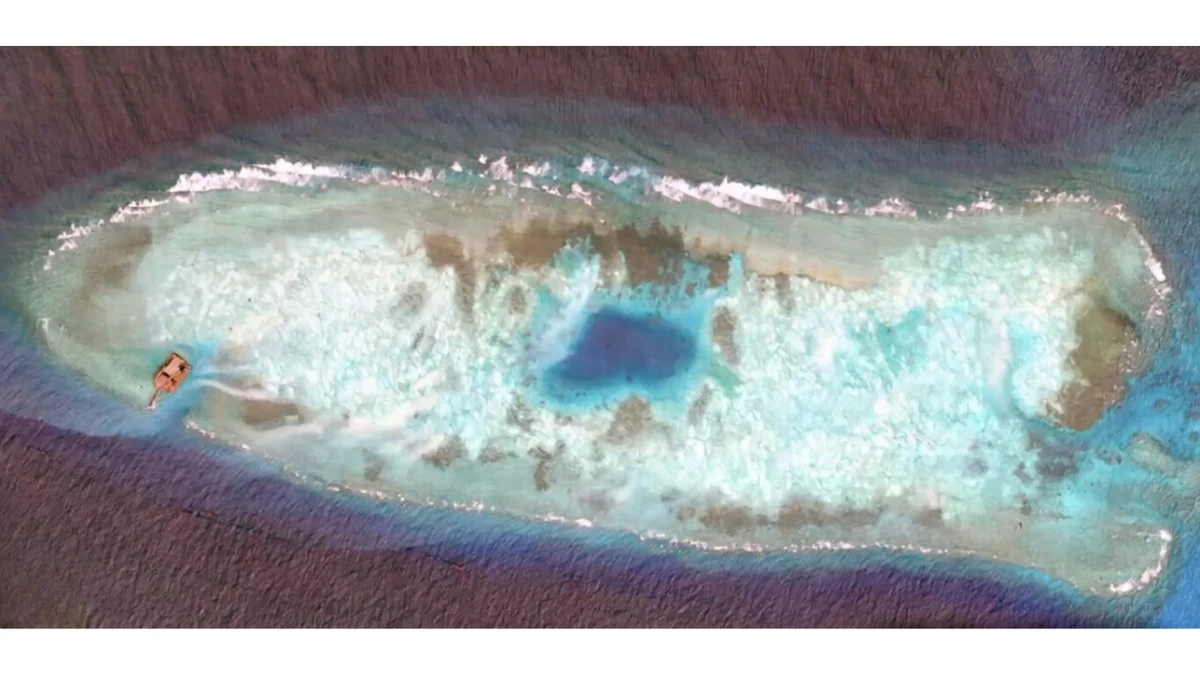 Ao despejar toneladas de areia no oceano por 12 anos, a China conseguiu criar novas ilhas a partir do zero por Reprodução