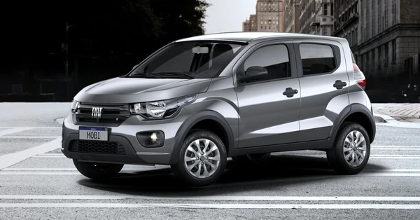 3º - Fiat Mobi Like - R$ 81.060: O Fiat Mobi inicia 2026 como o terceiro veículo mais barato do país, sendo mais um modelo da marca a adotar o motor 1.0 Firefly.   por Divulgação