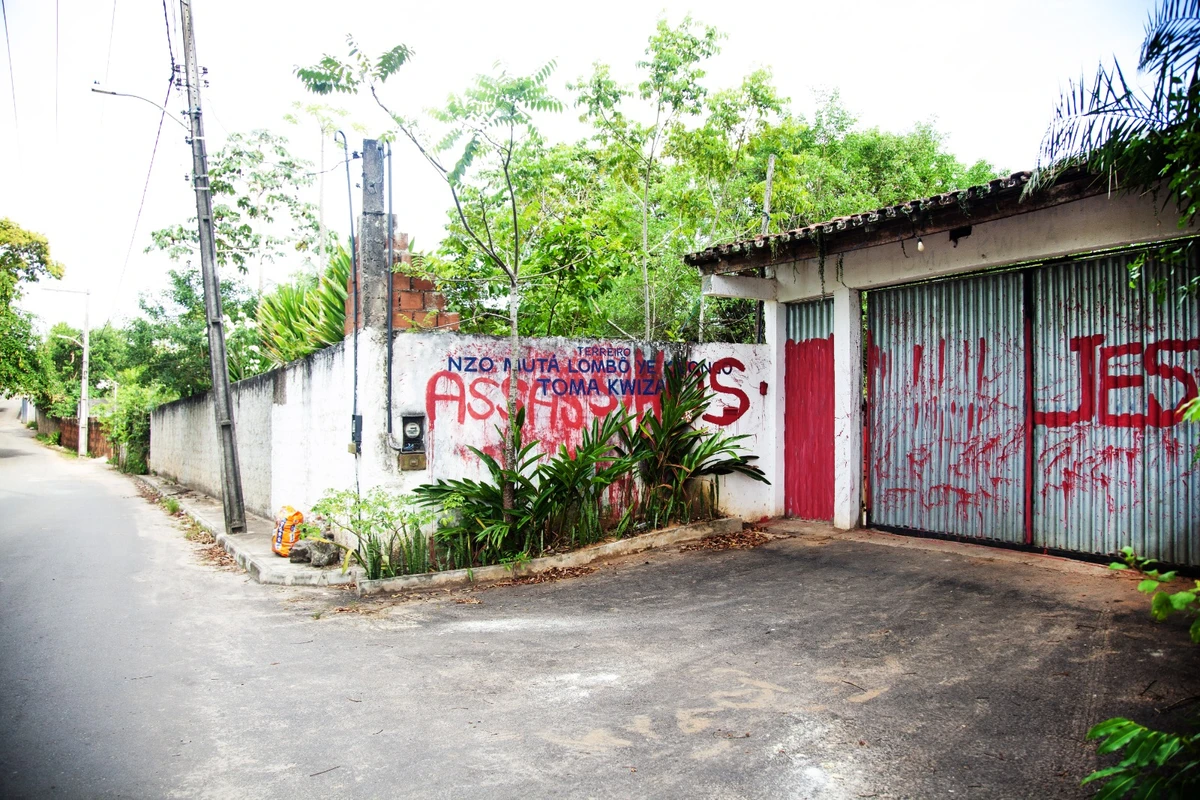 Terreiro Nzo Mutá Lombô ye Kayongo Toma Kwiza é alvo de ataques religiosos por Sora Maia/CORREIO