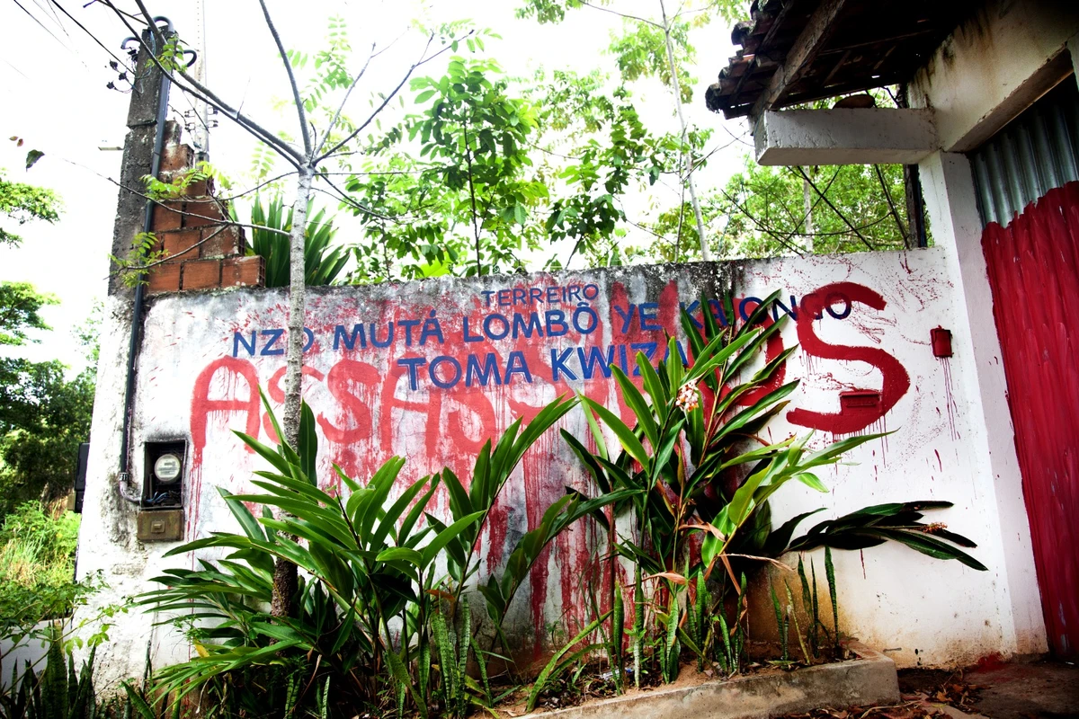 Terreiro Nzo Mutá Lombô ye Kayongo Toma Kwiza é alvo de ataques religiosos por Sora Maia/CORREIO