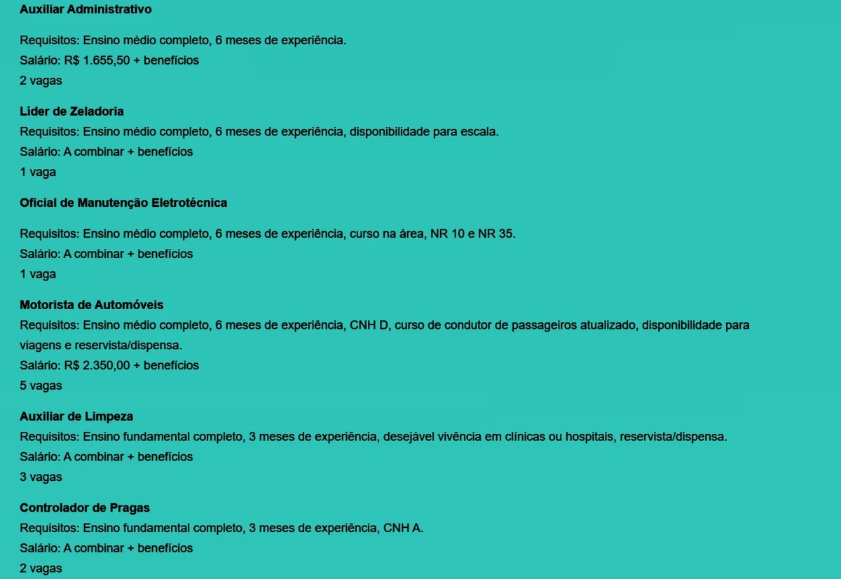 Veja vagas por Reprodução