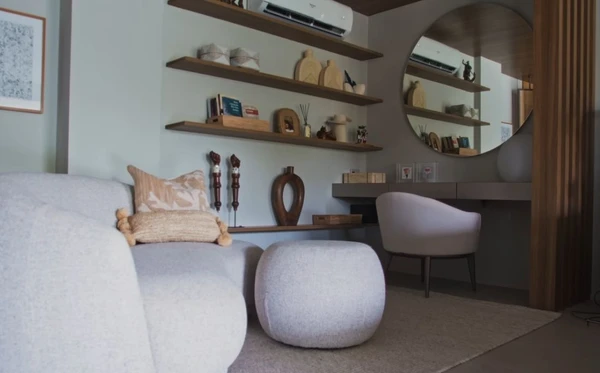 A mansão de Paolla Oliveira aposta em ambientes integrados por Reprodução/YouTube