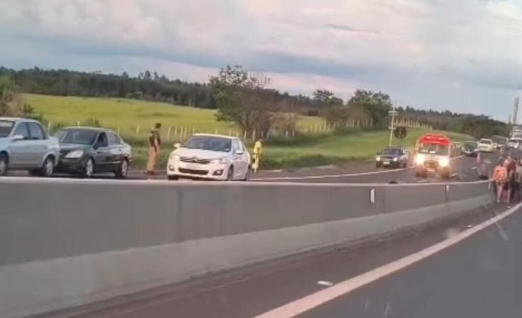 Acidente na rodovia em Bauru por Reprodução