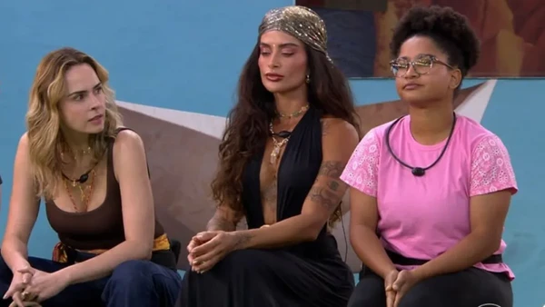 Aline Campos, Ana Paula Renault e Milena estão no primeiro paredão do BBB 26 por Reprodução/TV Globo 