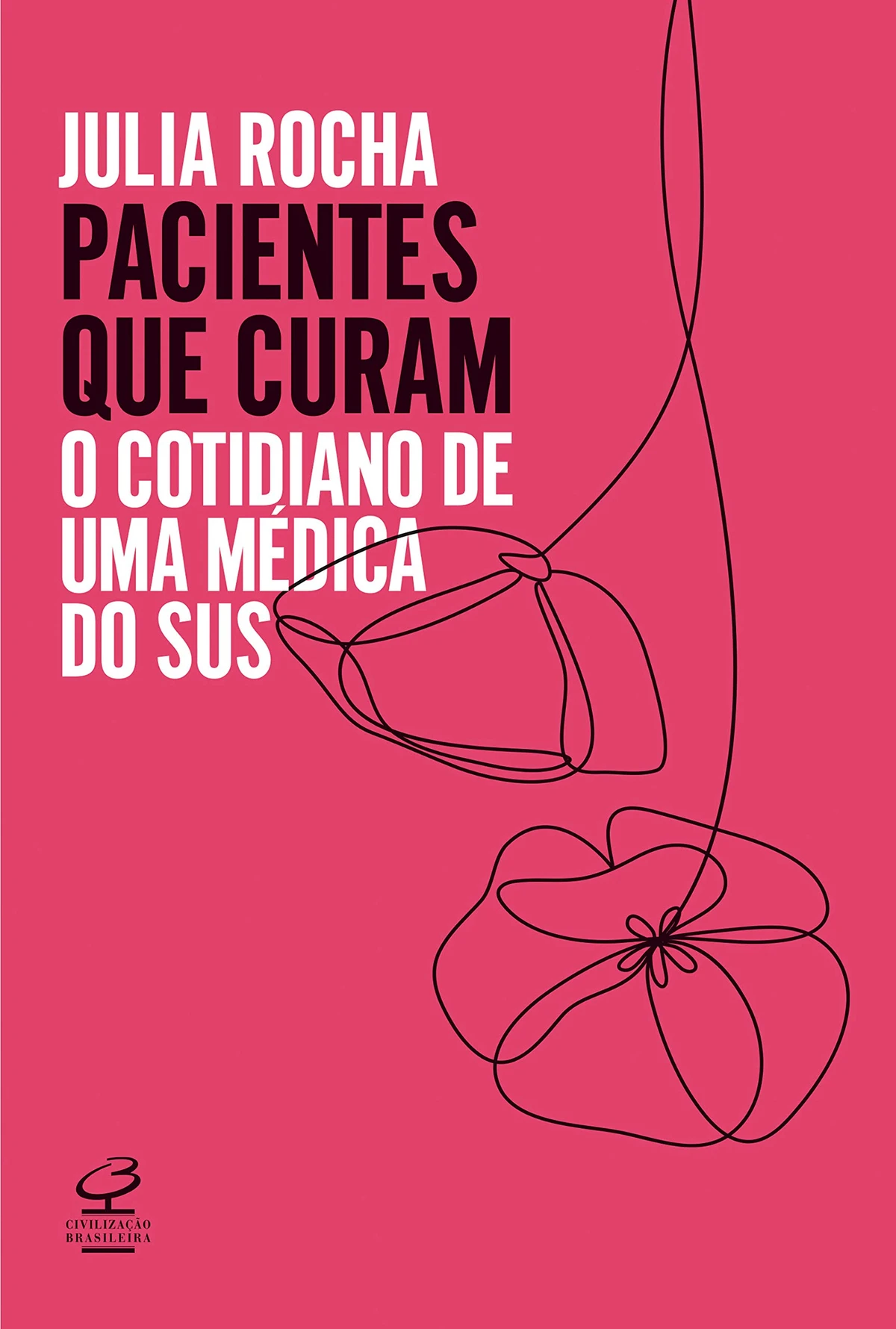 Pacientes que curam: o cotidiano de uma médica do SUS, de Julia Rocha (Civilização Brasileira). Em Pacientes que curam , a médica Julia Rocha conta seu cotidiano no Sistema Único de Saúde brasileiro, o SUS, onde trabalha há dez anos, desde que se formou. por Reprodução