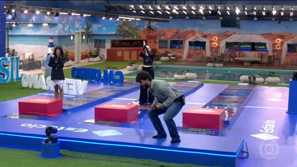 Paulo Augusto vence Prova Bate e Volta com Ana Paula Renault e Aline Campos no BBB 26  por Reprodução/TV Globo 