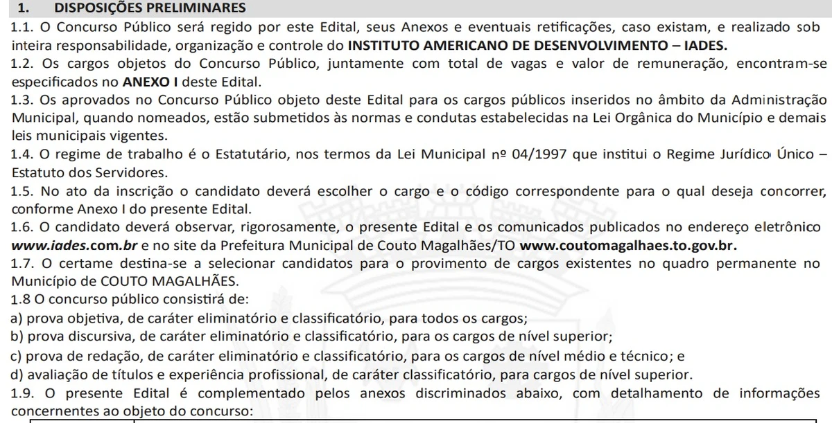 Prefeitura abre concurso com 168 vagas para todos os níveis de escolaridade e salários de até R$ 15 mil por Reprodução 