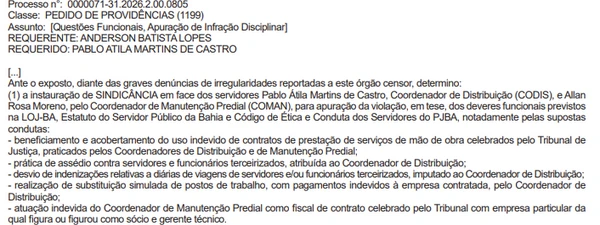 Sindicância é instaurada para apurar os casos  por Reprdoução