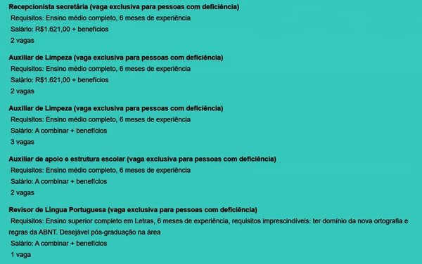 Veja vagas por Reprodução