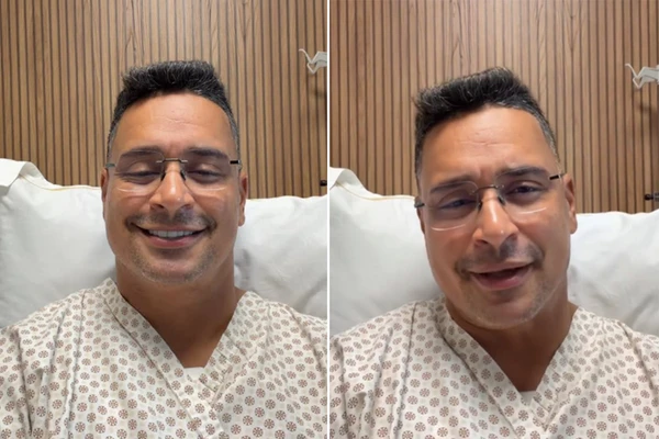 Xanddy Harmonia grava vídeo em hospital e fala sobre estado de saúde: 'Alerta para a gente se cuidar'
