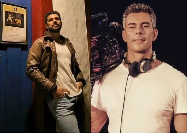 Amauy Lorenzo em Tiradentes e o diretor e produtor Sergio Lobato por Reprodução