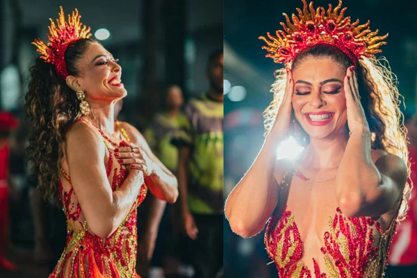 Juliana Paes retornou ao posto de rainha de bateria