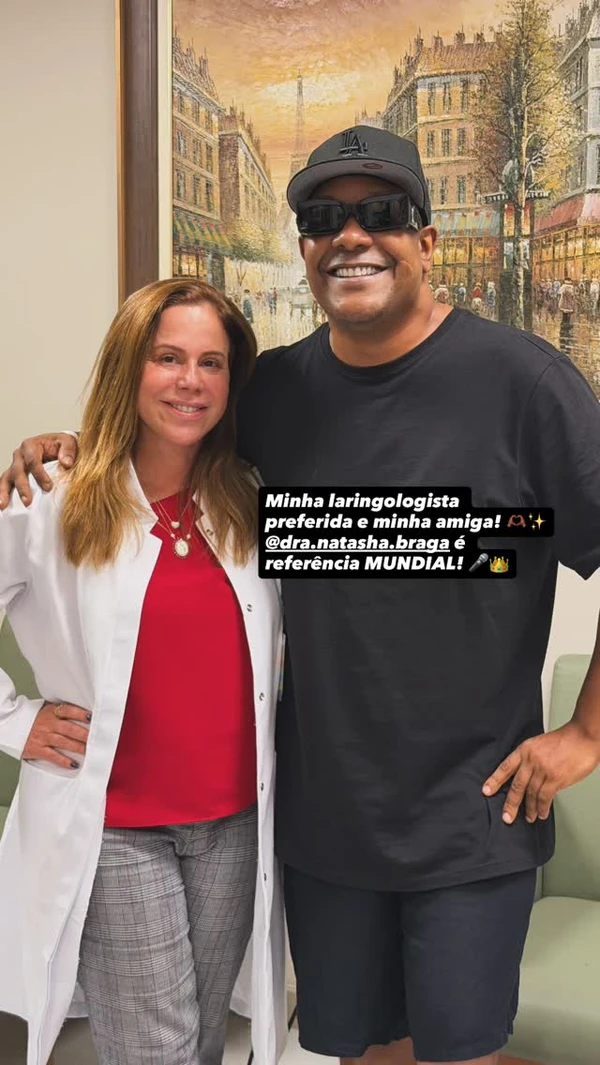 Márcio Victor volta ao hospital em Salvador para exames por Reprodução/Instagram