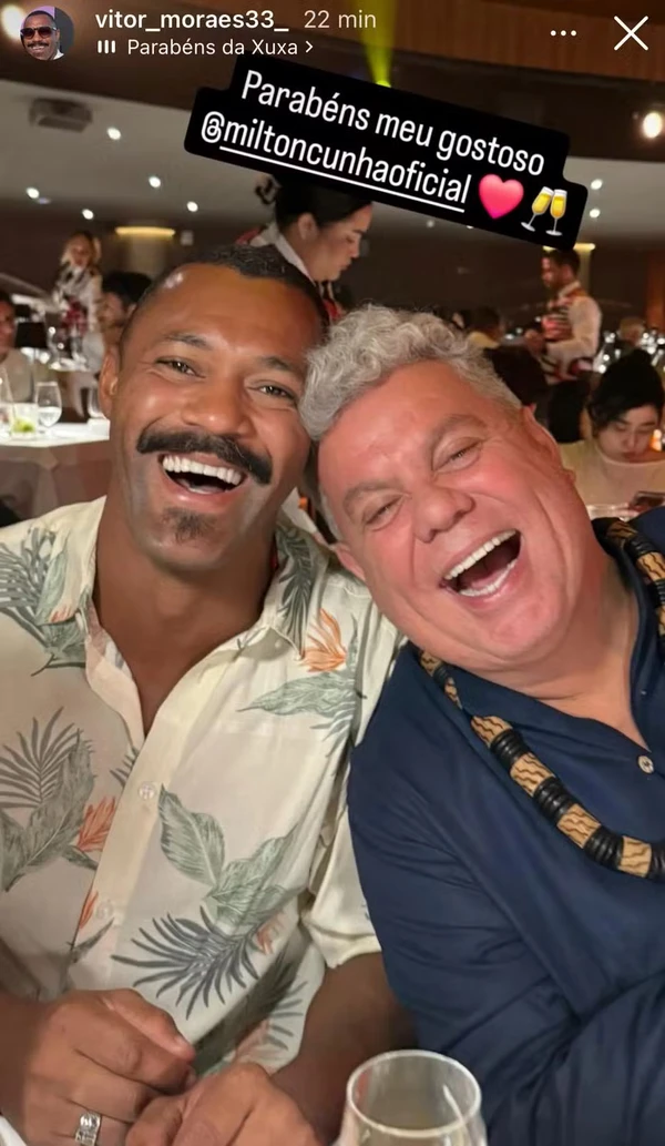 Vitor Moraes, namorado de Milton Cunha   por Reprodução/Redes Sociais  