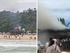 Imagem - Bar de hotel de luxo em Trancoso pega fogo; veja