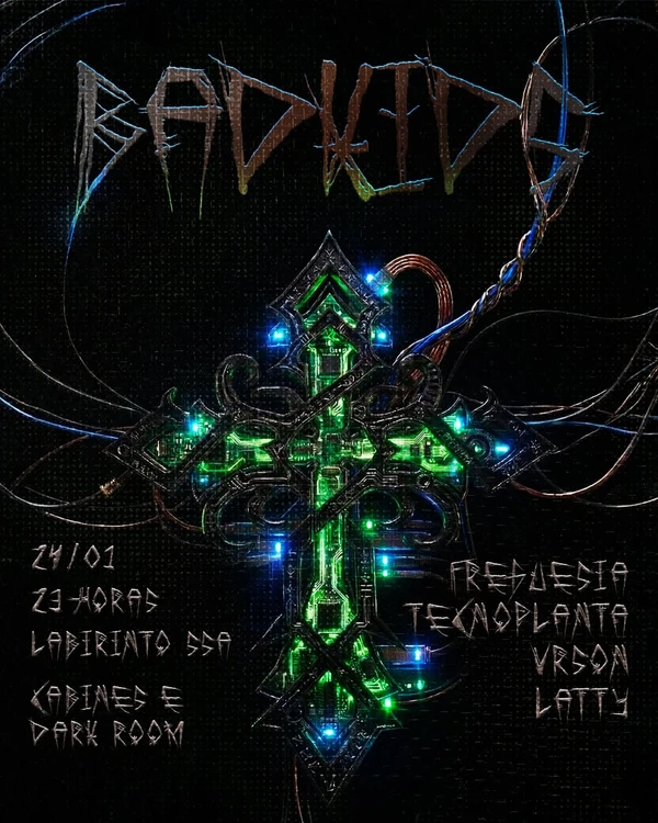 A Bad Kids (@festabadkids) é uma festa que se destaca em Salvador por sua atitude ousada e atmosfera irreverente. A próxima ocorre dia 24 de janeiro, na Labirinto. Ingressos a partir de R$ 30. por Reprodução/Instagram