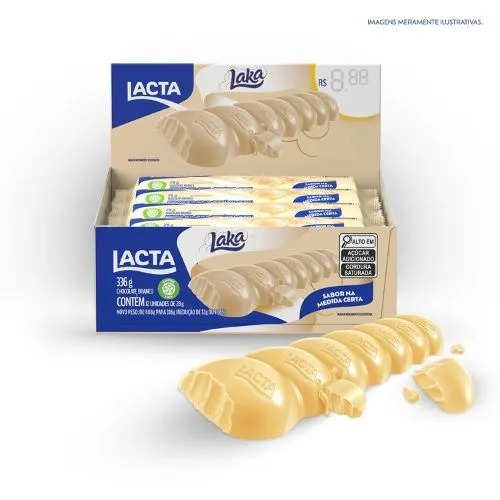 Chocolate Branco Laka por Reprodução