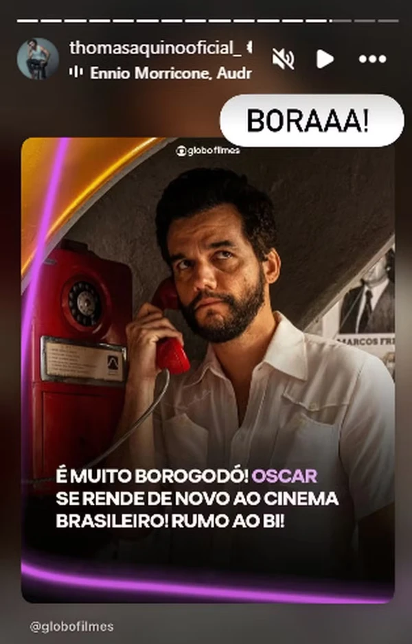 Elenco de 'O Agente Secreto' comemora indicações ao Oscar 2026 por Reprodução/Redes Sociais