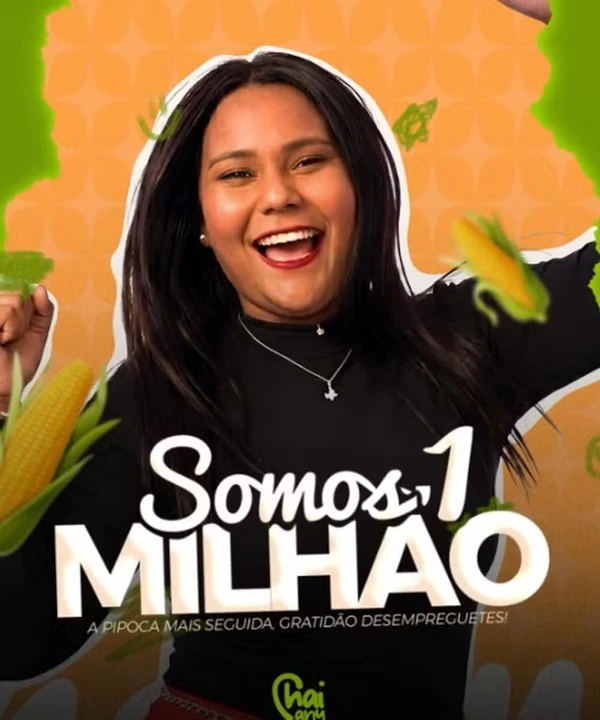 Equipe de Chaiany, do "BBB 26", celebra 1 milhão de seguidores da confinada por Reprodução/Instagram