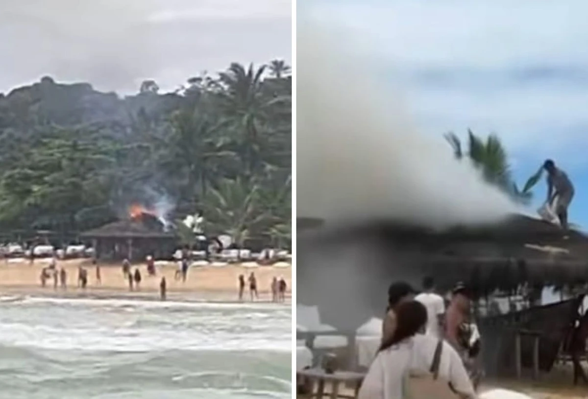 Espaço foi tomado pelas chamas e pela fumaça 