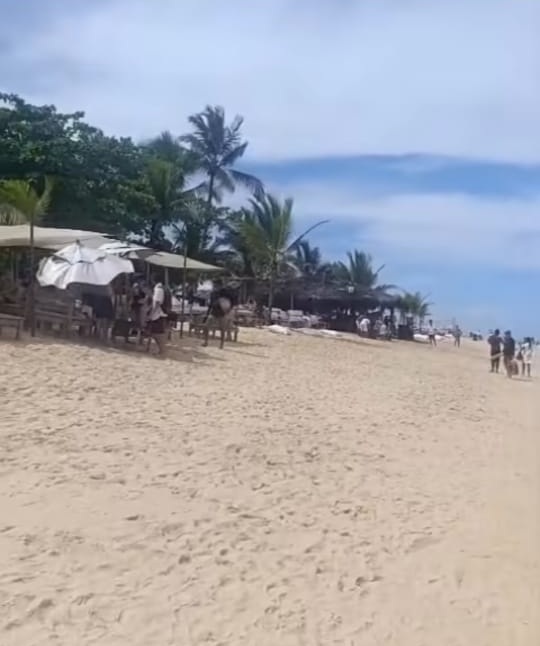 Incêndio em bar de hotel de luxo em Trancoso por Reprodução
