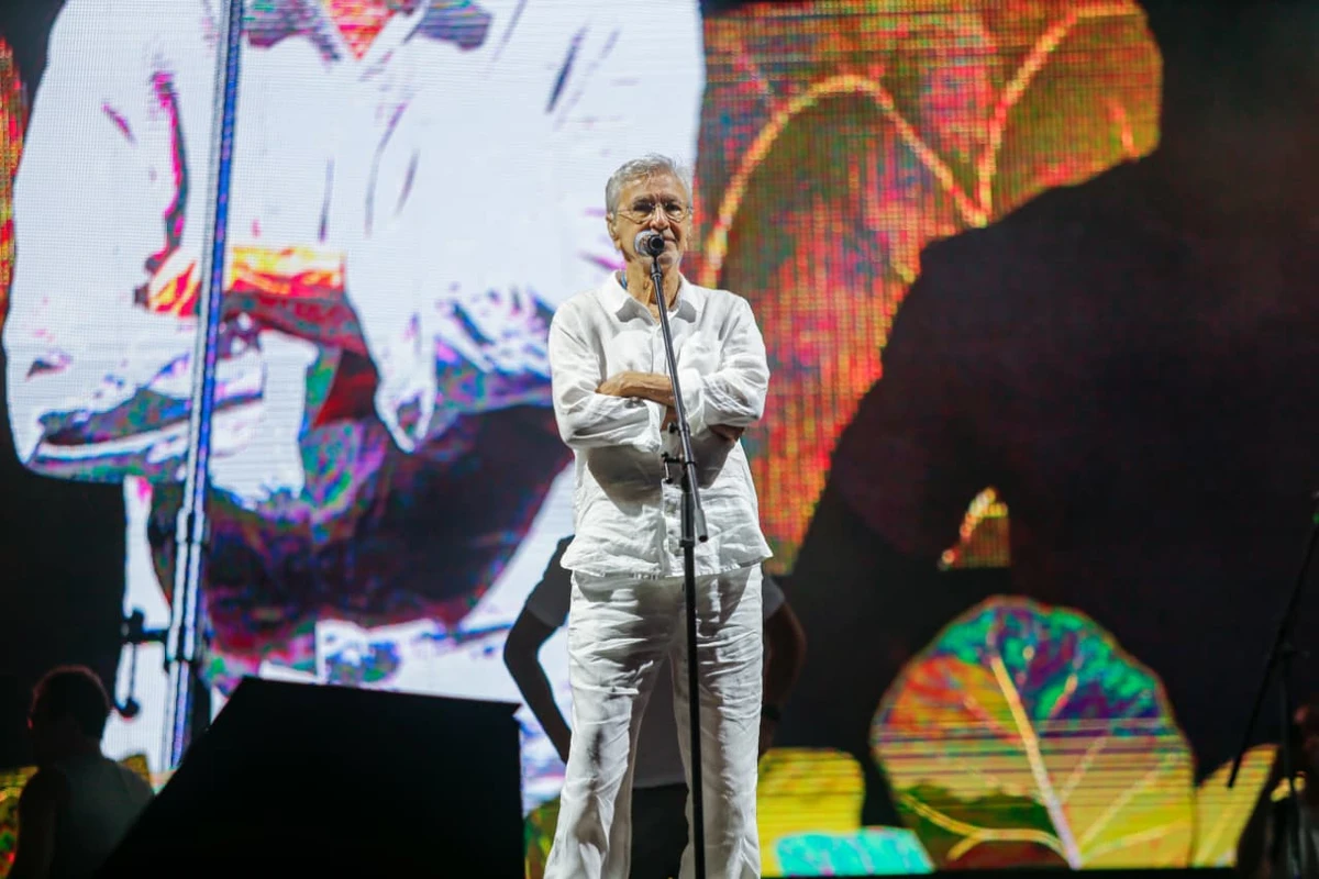 Caetano Veloso faz passagem de som para o Festival de Verão 2026 por Arisson Marinho/CORREIO