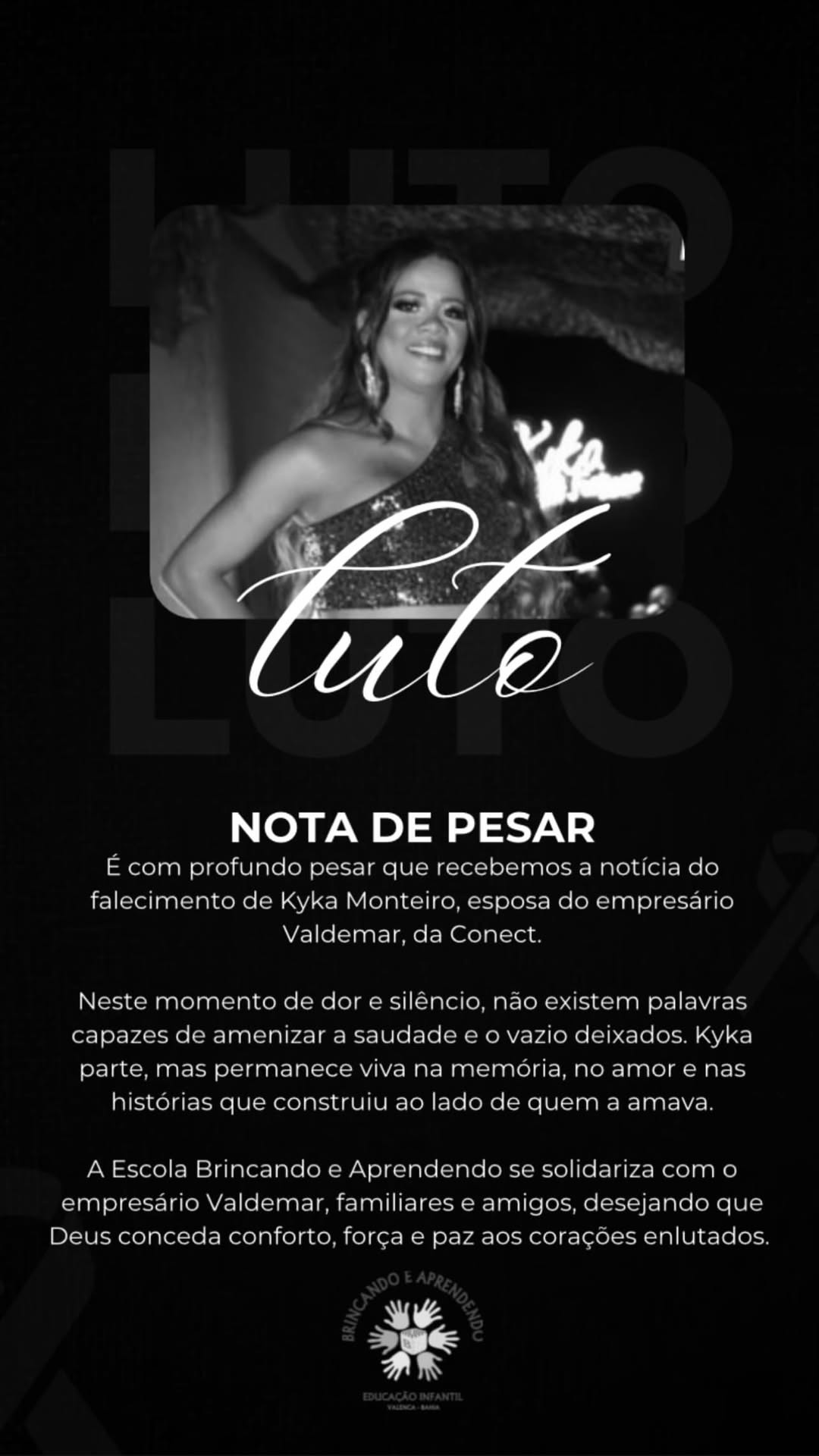 Familiares e amigos lamentaram a morte de Kyka Monteiro por Reprodução/ Redes sociais