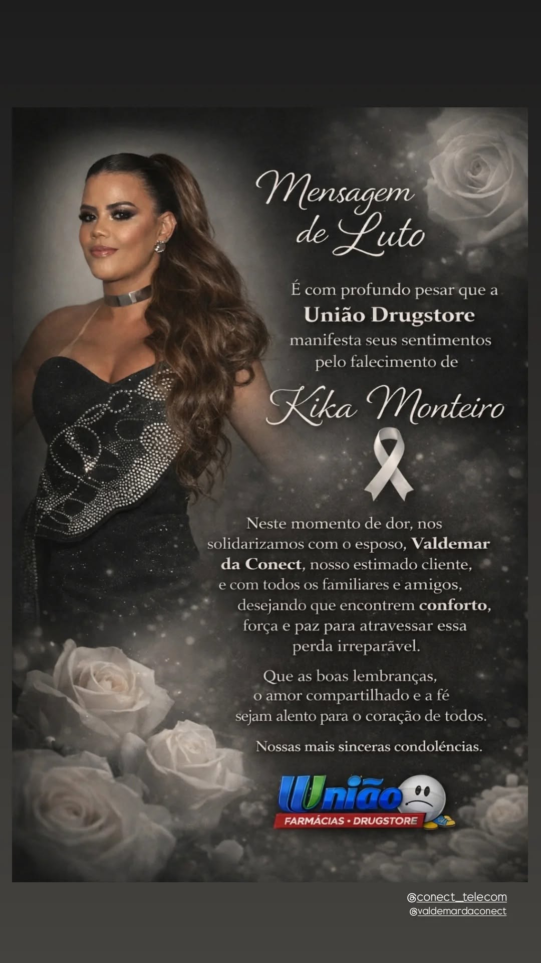 Familiares e amigos lamentaram a morte de Kyka Monteiro por Reprodução/ Redes sociais