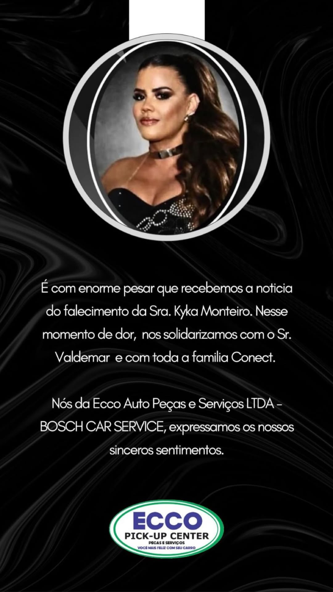 Familiares e amigos lamentaram a morte de Kyka Monteiro por Reprodução/ Redes sociais